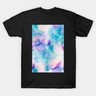 Inky pastel colorful handpainted texture T-Shirt